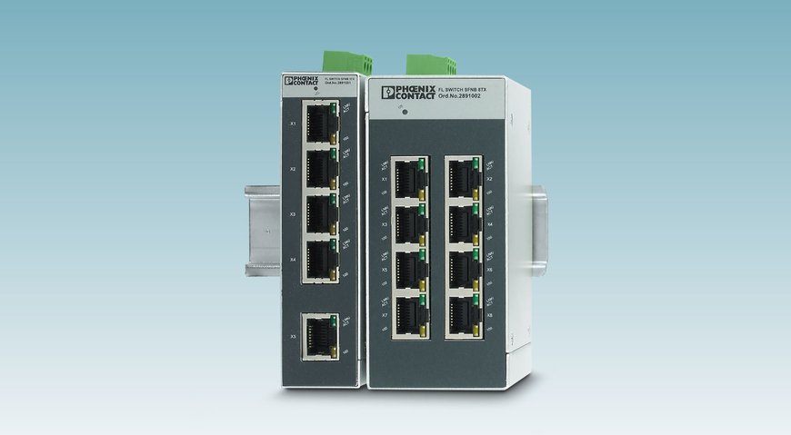 New Unmanaged Switches for Profinet and EtherNet/IP